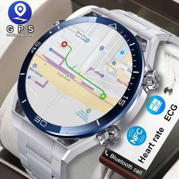 2023 Нов NFC ECG + ТОЧКИ Bluetooth Предизвикателство Smartwatch GPS Тракер Движение Гривна Фитнес За Huawei Watches Ultimate Smart Watch Мъжки