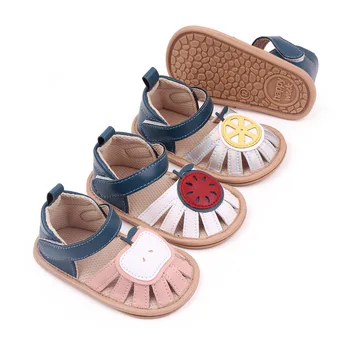Летни сандали за Малки Момичета, скъпа обувки с плодове за деца, меки детски плажни сандали