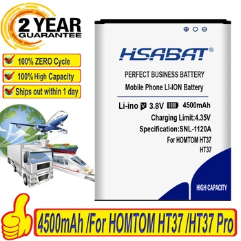Най-добрата марка на 100% чисто Нов акумулатор с капацитет 4500 mah за HOMTOM HT37 /HT37 Pro в наличност