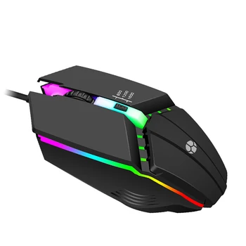 Детска мишката X3 USB с кабелен съединител, цветни светещ ергономична детска мишка с 4 бутона, 1600 точки на инч, led геймерские мишка за преносими КОМПЮТРИ