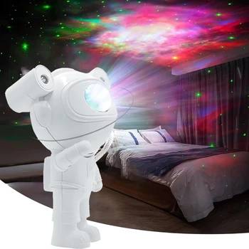 Творчески проектори астронавти Проекционная лампа Galaxy Sky Атмосферни Нощни осветителни тела Декор спални Аниме-лампа Детски подарък
