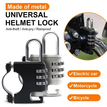 1 комплект замък за колоездене шлем, водоустойчив противоугонный брава за велосипед, трицифрено парола, заключване за колан за велосипеди, аксесоари за велосипед