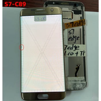 Amoled На SAMSUNG Galaxy S7 Edge G935 G935F G935FD SM-G935FD Дисплей Със сензорен екран Дигитайзер В Събирането на Замяна Реални Снимки