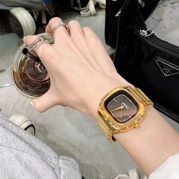 Луксозни дамски часовник-гривна с кристали, висок клас марка, моден дамски кварцов часовник с диаманти, стоманени дамски ръчни часовници Montre Femme Relogio