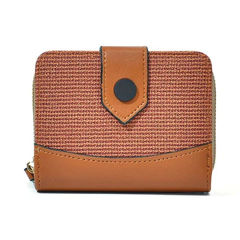 Дамски Малка Ръчна чанта Пластове Дизайн, Подходяща за Daliy Life, Благородна Къс Клетъчна Обтегач, Нов Монофонични Просто чантата