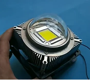 квадратен led радиатор с размери 97x20 мм, алуминиев радиатор с мощност 50 Вата за охлаждане на led чип с мощност 50 W