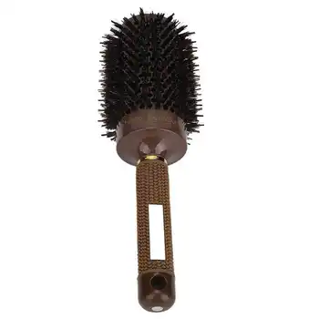 Термална четка за коса, кръгла роликовая гребен с еластични найлонови зъби за сушене със сешоар