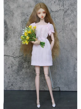 Розова рокля/произведено по поръчка куклено рокля ръчна изработка от 30 см, летни дрехи, облекло за 1/6 Xinyi FR ST, облекло за кукли Барби/подарък за момичета
