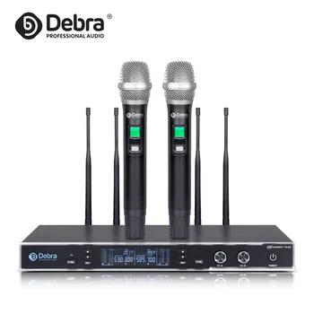 Дебра Audio TD-220 True Долу UHF двуканална една безжична система за микрофон обхват на действие 150 м за изпълнения на сцената в караоке-конференция